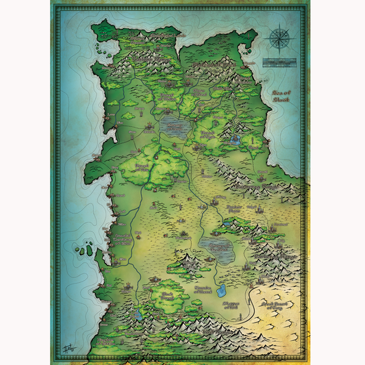 Map of the Continent of Thargos