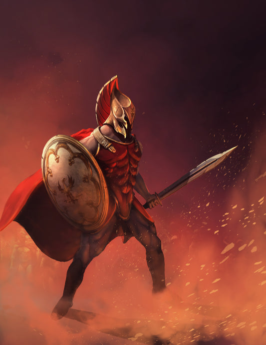 Art Print - "Krisoss Blade of Condar", the Crimson Knight