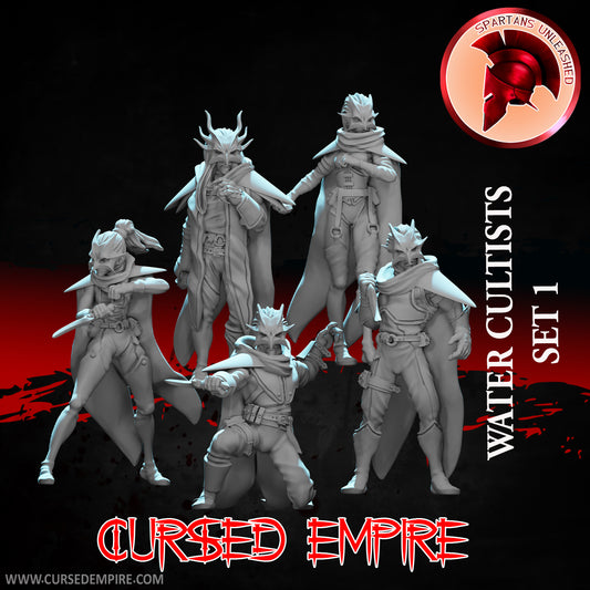 Water Cultists Set 1 - Miniatures - Set of 5