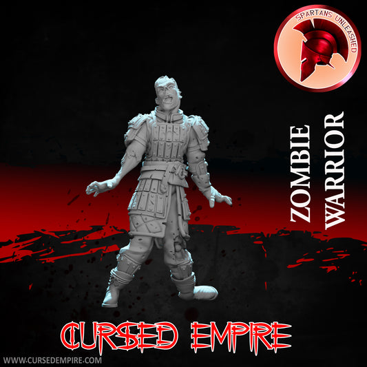 RPG/Tabletop Gaming Miniature - Zombie Warrior - Unpainted